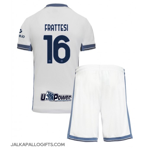 Inter Milan Davide Frattesi #16 Vieras Peliasu Lasten 2024-25 Lyhythihainen (+ Lyhyet housut)